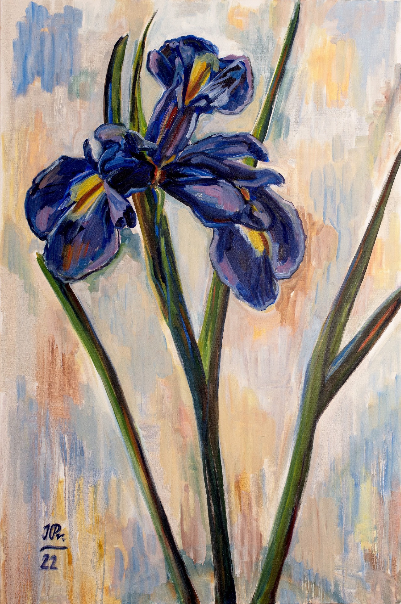 IRIS, 2022,olej na plátně, 150 x 100 cm / IRIS, 2022, oil on canvas